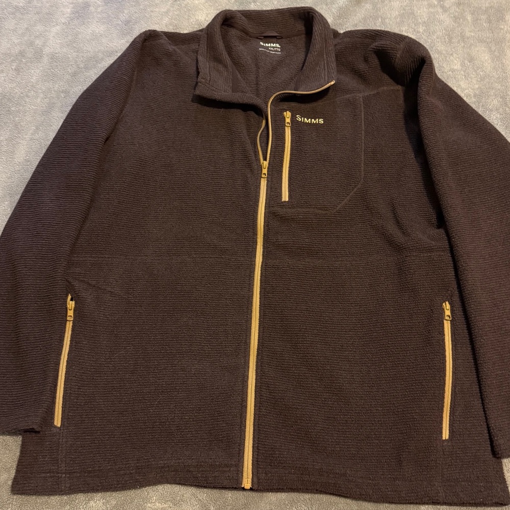 Simms Brown Zip Up Jacket